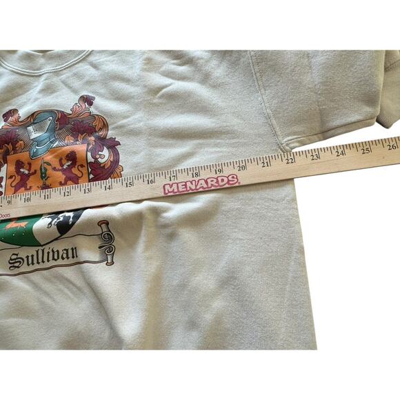 Sullivan Family Crest Of Arms Shirt Medium Last Name History Ireland Boar Lion - Picture 9 of 9